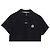 Polo in piqué di cotone con patch logo Moncler, blu navy - vista 2