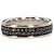 Anello a due file Streamline di David Yurman con diamanti neri in metallo argentato Argento Metallico