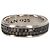 Anello a due file Streamline di David Yurman con diamanti neri in metallo argentato Argento Metallico - vista 4