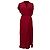 Abito midi con effetto wrap in viscosa operata bordeaux Dries Van Noten
