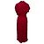 Abito midi con effetto wrap in viscosa operata bordeaux Dries Van Noten - vista 2