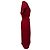 Abito midi con effetto wrap in viscosa operata bordeaux Dries Van Noten - vista 3