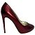Décolleté con rilievo Dolce & Gabbana in pelle rossa Rosso