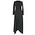 Ba&sh Brady Midi-Kleid aus schwarzer Polyamid