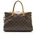 Borsa Pallas in Canvas Monogram Louis Vuitton Marrone Beige - vista 3