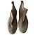 Christian Louboutin Botines Planos de Ante Beige