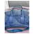 Borsa Prada in nylon blu e pelle  - vista 4
