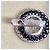 Autre Marque Sterling Silber 925 Ohrstecker Aquamarin und schwarzer Spinell Hellblau - Ansicht 9