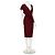 Diane Von Furstenberg Cocktailkleid mit Rüschen - Bordeaux - Ansicht 2