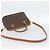 Céline Borsa CELINE Macadam Canvas PVC Pelle 2way Marrone Oro Auth 188224SAV D'oro - vista 8
