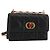 Borsa a tracolla Christian Dior Cannage Miss Caro in pelle nera e oro Auth 188849SAM Nero D'oro