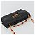 Borsa a tracolla Christian Dior Cannage Miss Caro in pelle nera e oro Auth 188849SAM Nero D'oro - vista 6