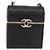 CHANEL Matelasse Chain Shoulder Bag Lamb Skin Black Gold CC Auth 187480SAM Nero D'oro - vista 13