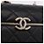 CHANEL Matelasse Chain Shoulder Bag Lamb Skin Black Gold CC Auth 187480SAM Nero D'oro - vista 18