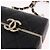 CHANEL Matelasse Chain Shoulder Bag Lamb Skin Black Gold CC Auth 187480SAM Nero D'oro - vista 8