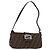 Borsa a Spalla FENDI Zucca Canvas Nero Marrone Auth 188466SAM