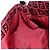 Bolso de hombro FENDI Zucchino Canvas Mamma Baguette Rojo Plata Auténtico 185835SAM Roja - vista 24