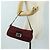 Bolso de hombro FENDI Zucchino Canvas Mamma Baguette Rojo Plata Auténtico 185835SAM Roja - vista 26