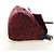 Bolso de hombro FENDI Zucchino Canvas Mamma Baguette Rojo Plata Auténtico 185835SAM Roja - vista 4