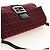 Bolso de hombro FENDI Zucchino Canvas Mamma Baguette Rojo Plata Auténtico 185835SAM Roja - vista 6