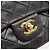CHANEL Matelasse 25 Chain Shoulder Bag Lamb Skin Black Gold CC Auth 189017V Nero D'oro - vista 18