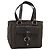Bulgari Borsa BVLGARI Logo Mania in tela marrone e argento Auth hk3805