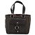 Bulgari Borsa BVLGARI Logo Mania in tela marrone e argento Auth hk3805 - vista 13