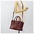 PRADA Handtasche Leder 2way Rot Silber Auth 188750M - Ansicht 30