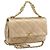 CHANEL Matelasse Chain Shoulder Bag Leather 2way Gold CC Auth 188813SM D'oro