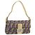 FENDI Zucca Canvas Mamma Baguette Borsa a Spalla Viola Oro Auth 189005SAM D'oro Porpora