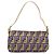 FENDI Zucca Canvas Mamma Baguette Borsa a Spalla Viola Oro Auth 189005SAM D'oro Porpora - vista 2
