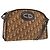 Borsa a tracolla Christian Dior Trotter Canvas Beige Auth 189328