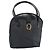 Borsa Christian Dior Trotter in tela PVC Nero Oro Auth 188382