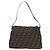 FENDI Zucca Canvas Mamma Baguette Shoulder Bag Black Brown Auth 186461V Marrone Nero - vista 2