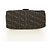 FENDI Zucca Canvas Mamma Baguette Shoulder Bag Black Brown Auth 186461V Marrone Nero - vista 5