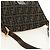 FENDI Zucca Canvas Mamma Baguette Shoulder Bag Black Brown Auth 186461V Marrone Nero - vista 6