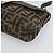 FENDI Zucca Canvas Mamma Baguette Shoulder Bag Black Brown Auth 189109V Marrone Nero - vista 14