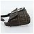 FENDI Zucca Canvas Mamma Baguette Shoulder Bag Black Brown Auth 189109V Marrone Nero - vista 3