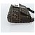 FENDI Zucca Canvas Mamma Baguette Shoulder Bag Black Brown Auth 189109V Marrone Nero - vista 4