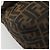 FENDI Zucca Canvas Mamma Baguette Bolsa de Ombro Preto Prata Marrom Autêntica 187420V - vista 15