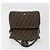 FENDI Zucca Canvas Mamma Baguette Bolsa de Ombro Preto Prata Marrom Autêntica 187420V - vista 19