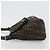FENDI Zucca Canvas Mamma Baguette Bolsa de Ombro Preto Prata Marrom Autêntica 187420V - vista 4