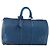 LOUIS VUITTON Epi Keepall 45 Boston Bag Blue M42975 LV Auth 187531