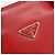 Borsa PRADA in pelle rossa e oro Auth 187417A Rosso D'oro - vista 20