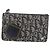 Christian Dior Trotter Canvas Pouch Navy Silver Auth 187284V Silber Marineblau - Ansicht 13
