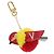 LOUIS VUITTON Bijoux Traveling Bird Sack Charm Pelliccia Rossa M67390 LV Auth 189231M Rosso