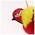 LOUIS VUITTON Bijoux Traveling Bird Sack Charm Pelliccia Rossa M67390 LV Auth 189231M Rosso - vista 2