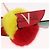 LOUIS VUITTON Bijoux Traveling Bird Sack Charm Pelliccia Rossa M67390 LV Auth 189231M Rosso - vista 3