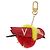 LOUIS VUITTON Bijoux Traveling Bird Sack Charm Pelliccia Rossa M67390 LV Auth 189231M Rosso - vista 5