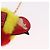LOUIS VUITTON Bijoux Traveling Bird Sack Charm Pelliccia Rossa M67390 LV Auth 189231M Rosso - vista 6